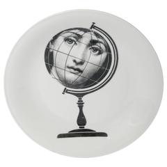 Piero Fornasetti porcelain “Tema e Variazione” plate, Italy circa 1970