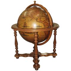 Vintage French Mid-Century Modern World Globe Bar, circa 1960s