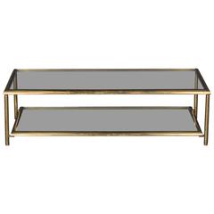 Brass Two-Tier Cocktail Table 9