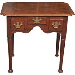 Queen Anne Period Oak Lowboy or Dressing Table
