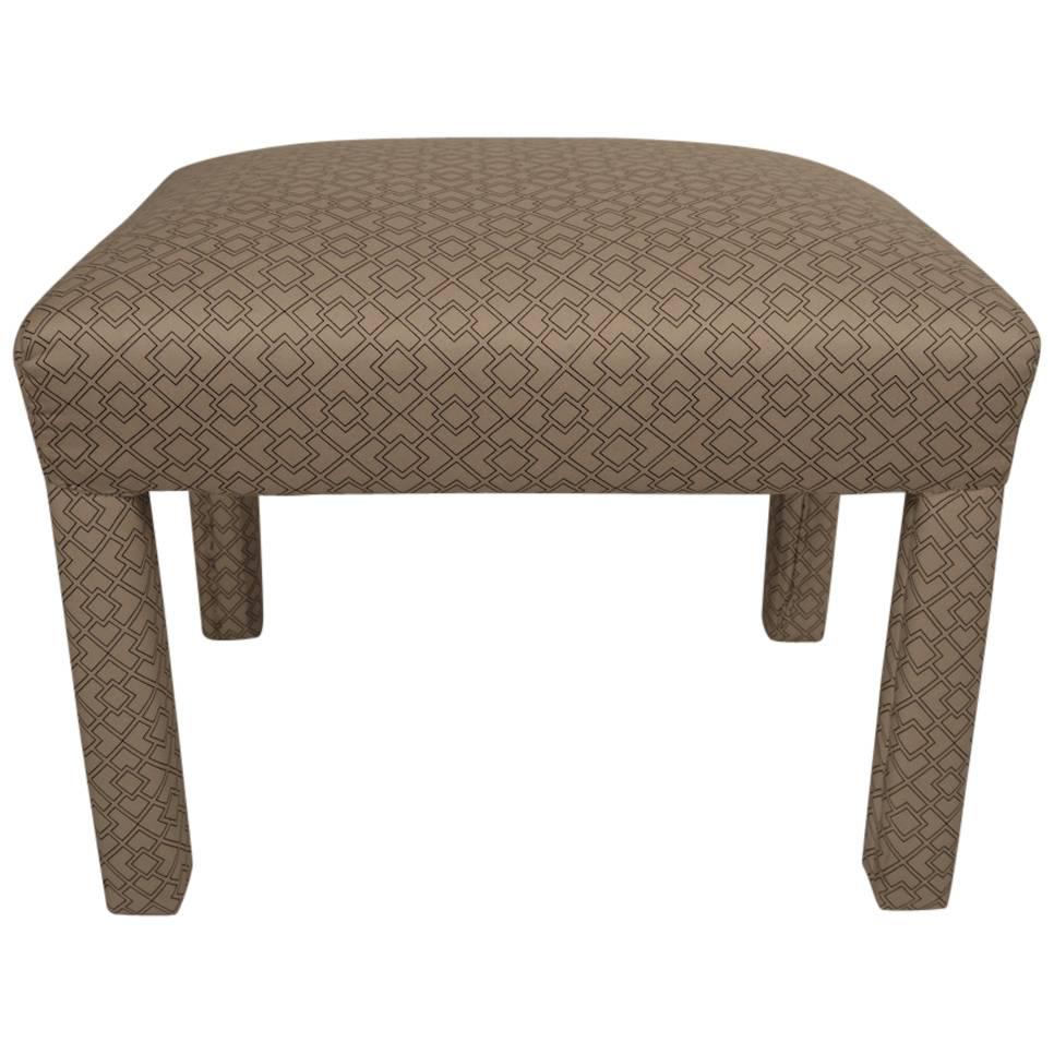 Small Upholstered Bench, Ottoman