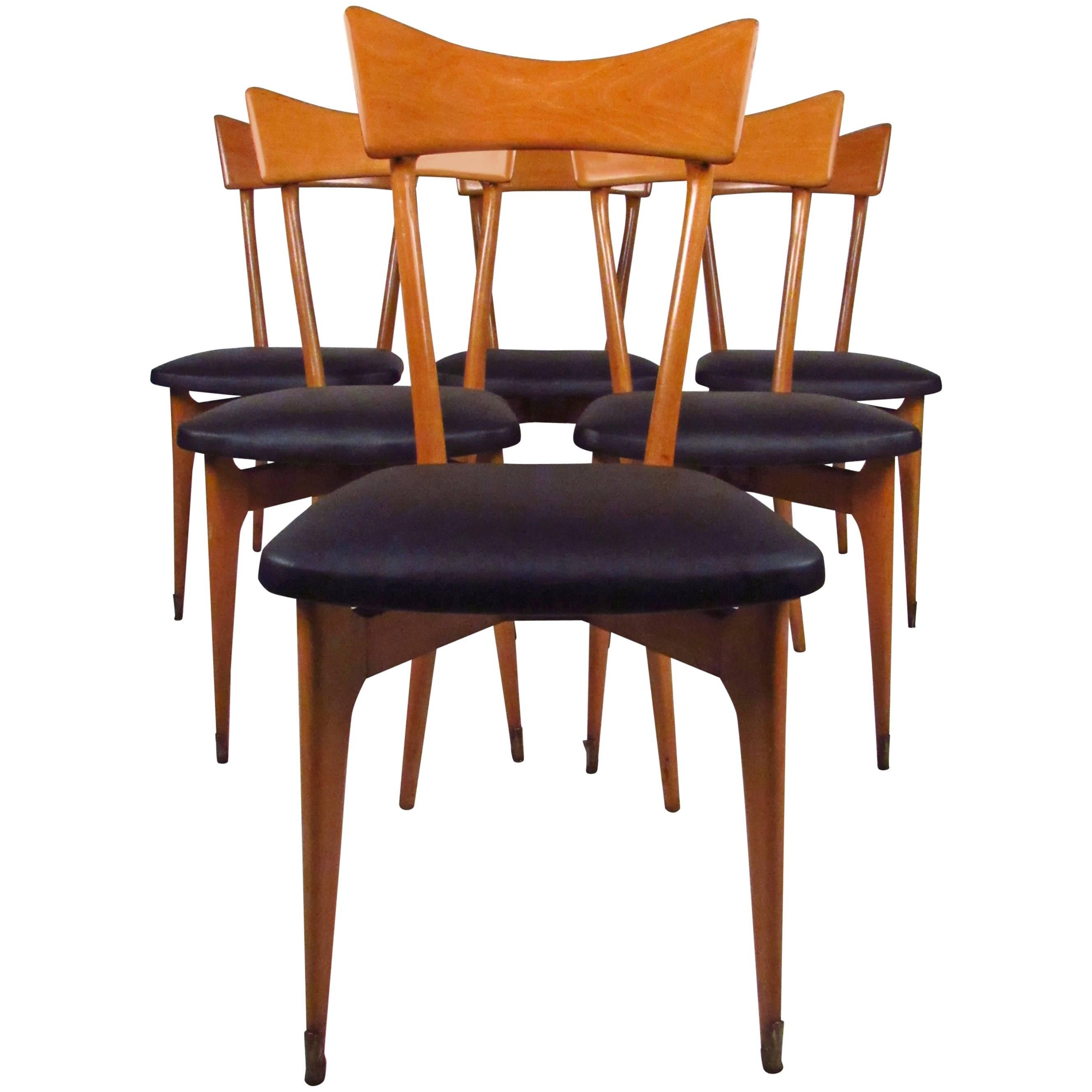 Italian Modern Dining Chairs by Ico Parisi