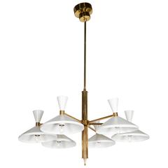 Italian 1950s Modern Chandelier 4