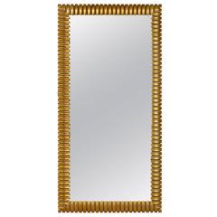 Gold-Plated Mirror, attributed Hagenauer, Vienna, 1950