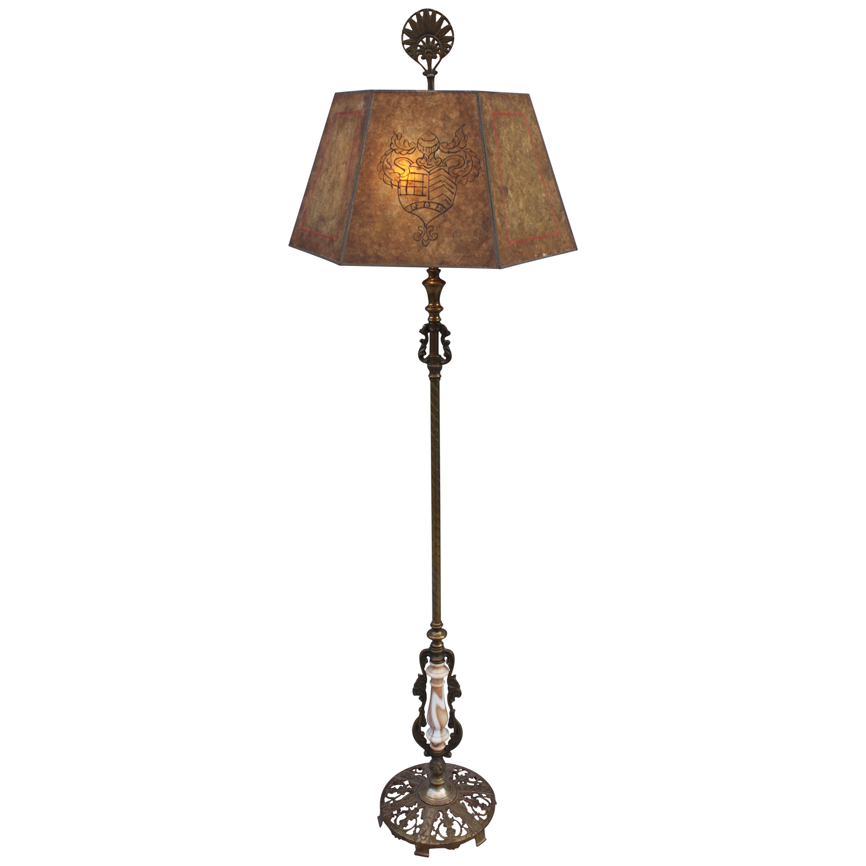 1920s Large Scale Spanish Revival Floor Lamp