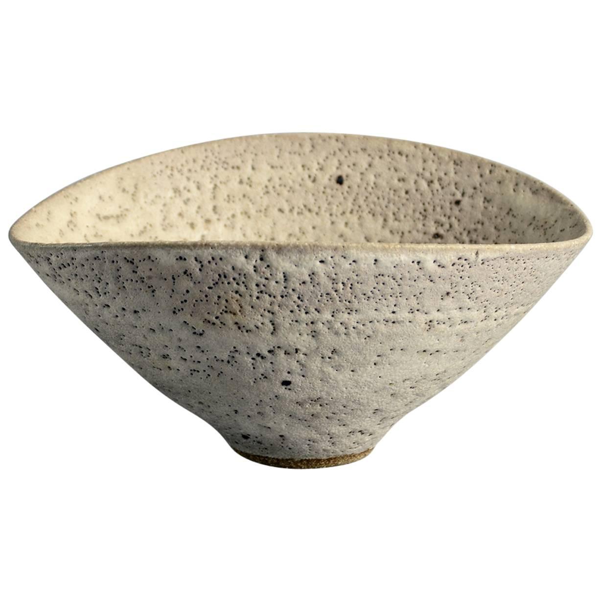 Bowl with Pitted Glaze by Lucie Rie