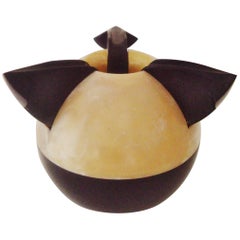 Iconic English Art Deco Bakelite "Tennis Ball" Ashtray by Roanoid Ltd for Roxon