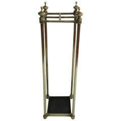 Late 19th Century, All-Brass Stick Stand, Four section, circa 1880 Late 19th Century, All-Brass Stick Stand, Four section, circa 1880