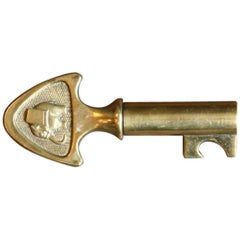 Carl Auböck Brass Key Corkscrew with Elephant