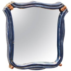 Art Deco Ceramik Wall Mirror by "Gmundner Keramik"