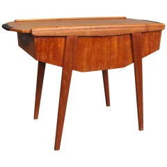 Sewing Table in Teak with Sliding Topplate by a Danish Manufacturer, circa 1960s