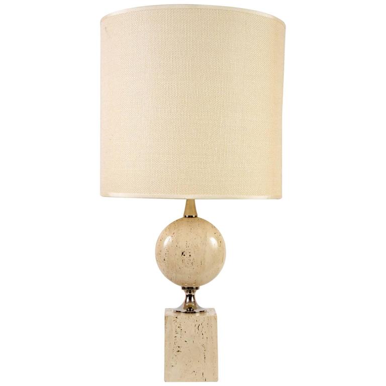 1970s Stone Lamp by Maison Barbier For Sale