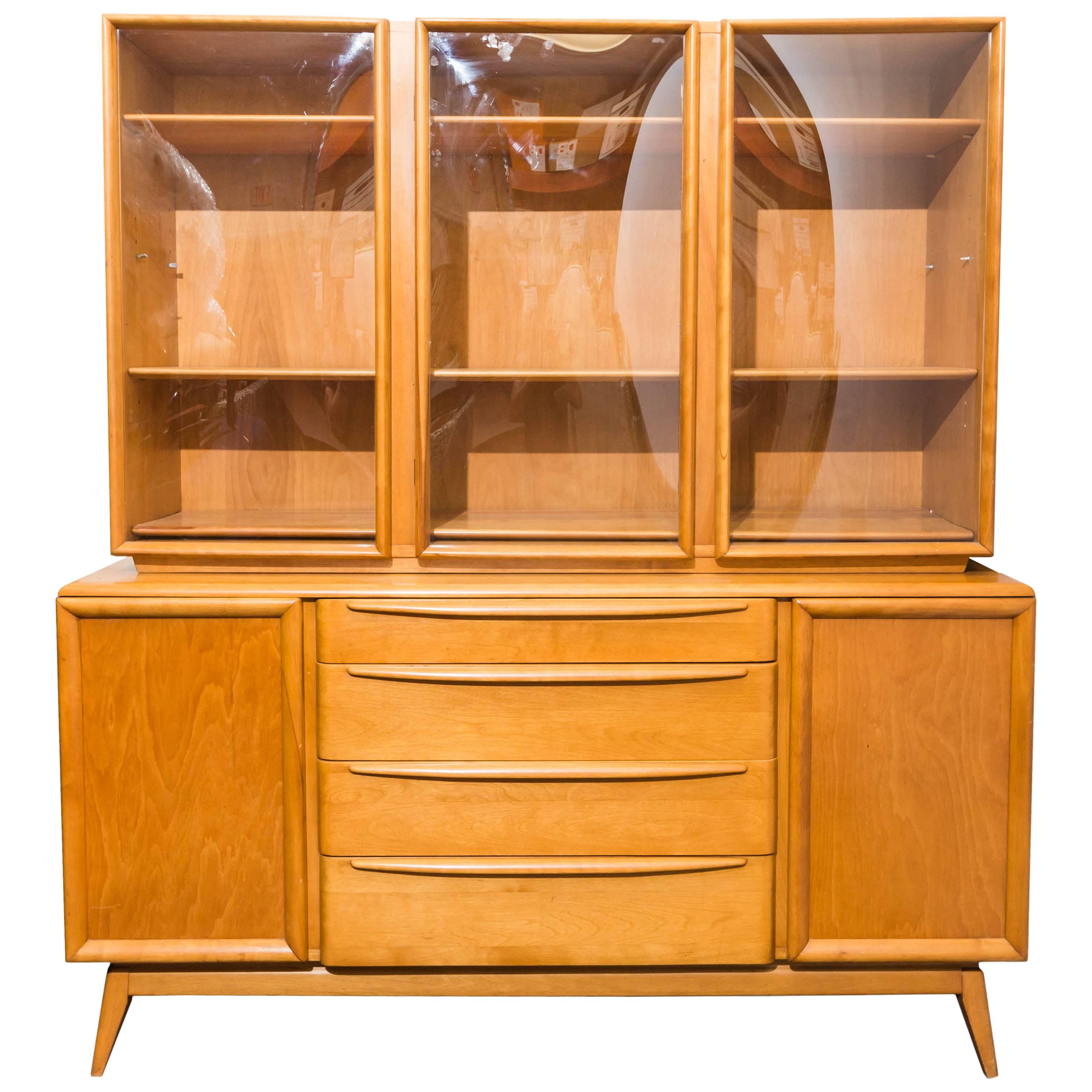 Haywood-Wakefield Buffet and Hutch For Sale