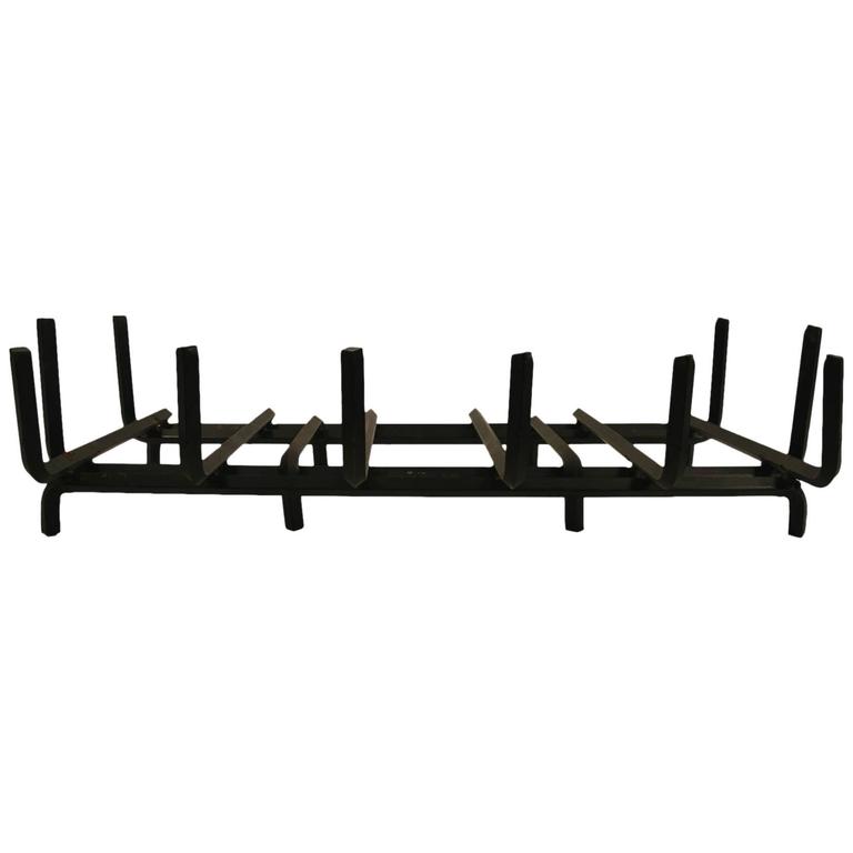 Extra Large Iron Fireplace Grate Insert At 1stdibs