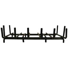 Retro Extra-Large Iron Fireplace Grate Insert