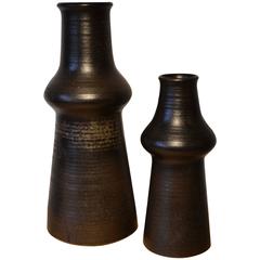 Arabia Stoneware Vases Designed by Richard Lindh, Finland, 1960s