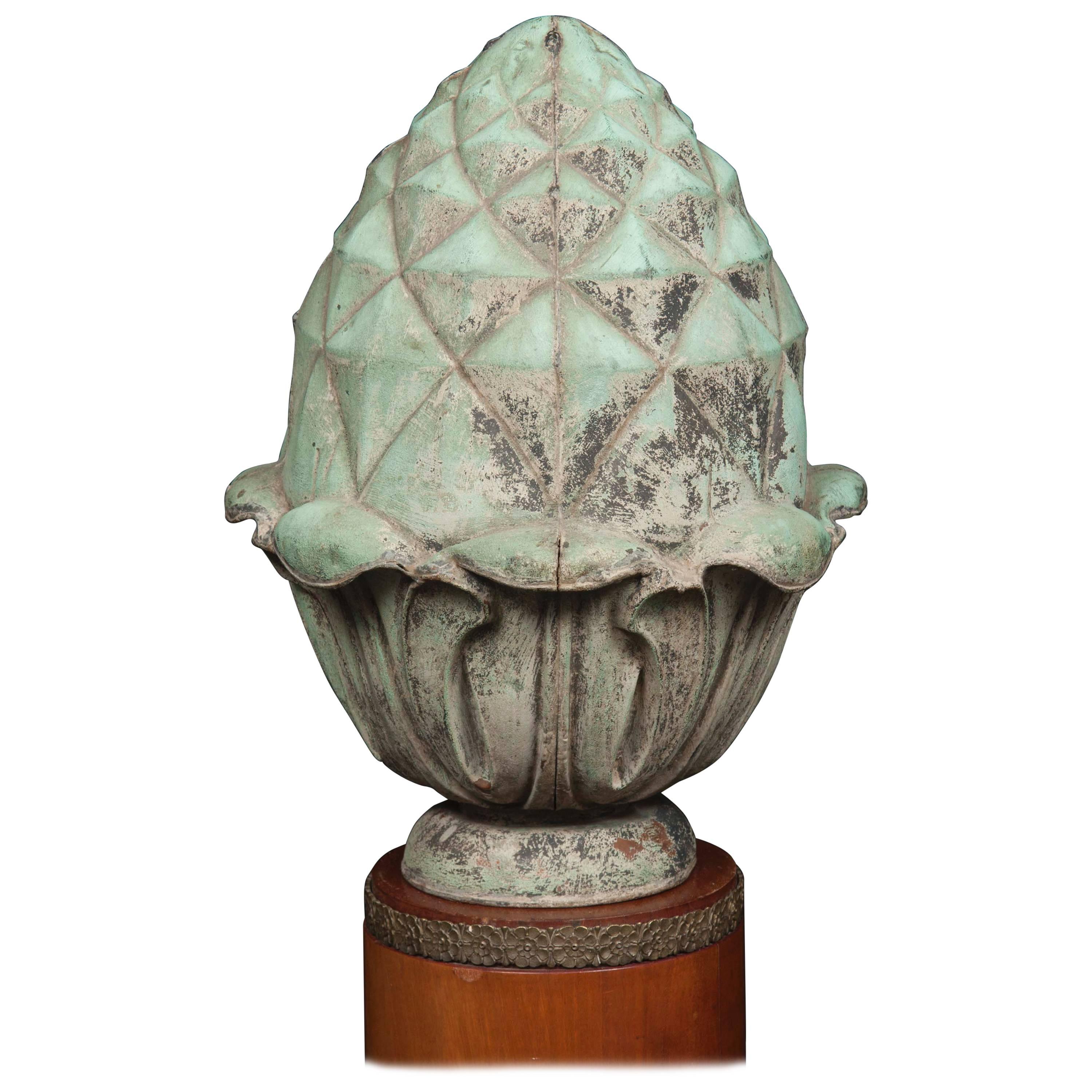New England Copper Architectural Finial For Sale