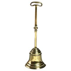 Antique 19th Century Brass Bell Form Doorstop