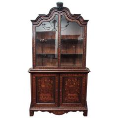 18th Century Dutch Marquetry Cabinet