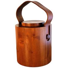 Big 1960s Teak Wood Ice Bucket by Jens H. Quistgaard 7