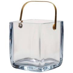 Vintage Chic Cartier Pale Blue Crystal Ice Bucket