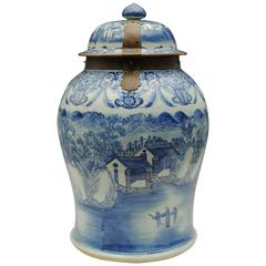 Large Chinese Temple Jar