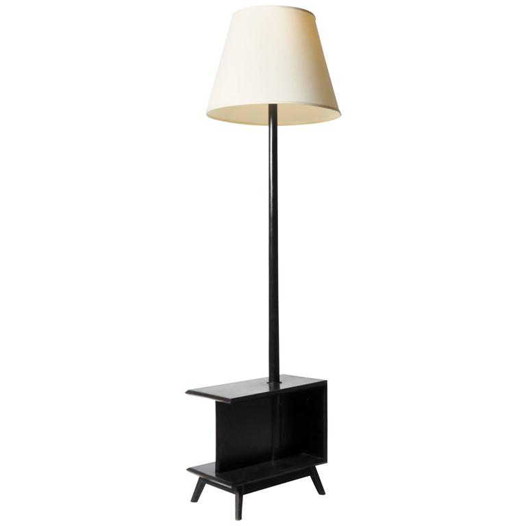 Modern Side Table Floor Lamp For Sale at 1stdibs