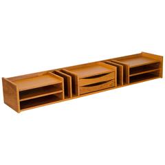 Teak Desk Organizer, Pedersen & Hansen