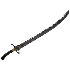 Antique Dutch VOC Sword or Saber, Dated 1728
