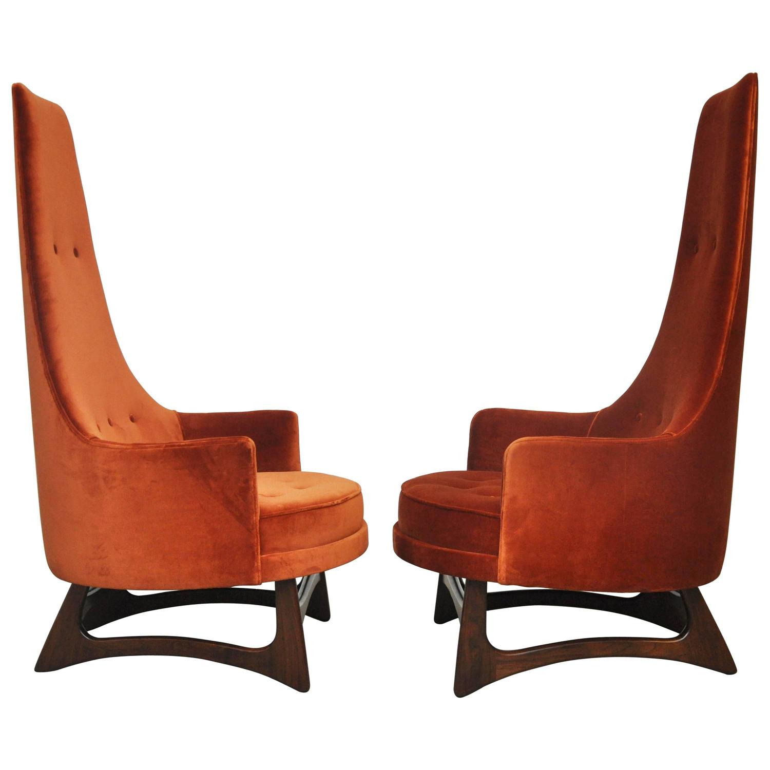 Adrian Pearsall High Back Lounge Chairs For Sale at 1stdibs