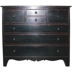 Antique Dark Green Chest of Drawers