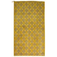 Vintage Yellow Anatolian Rug 8