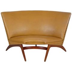 High Back Corner Sofa by Arne Hovmand-Olsen (Attributed)