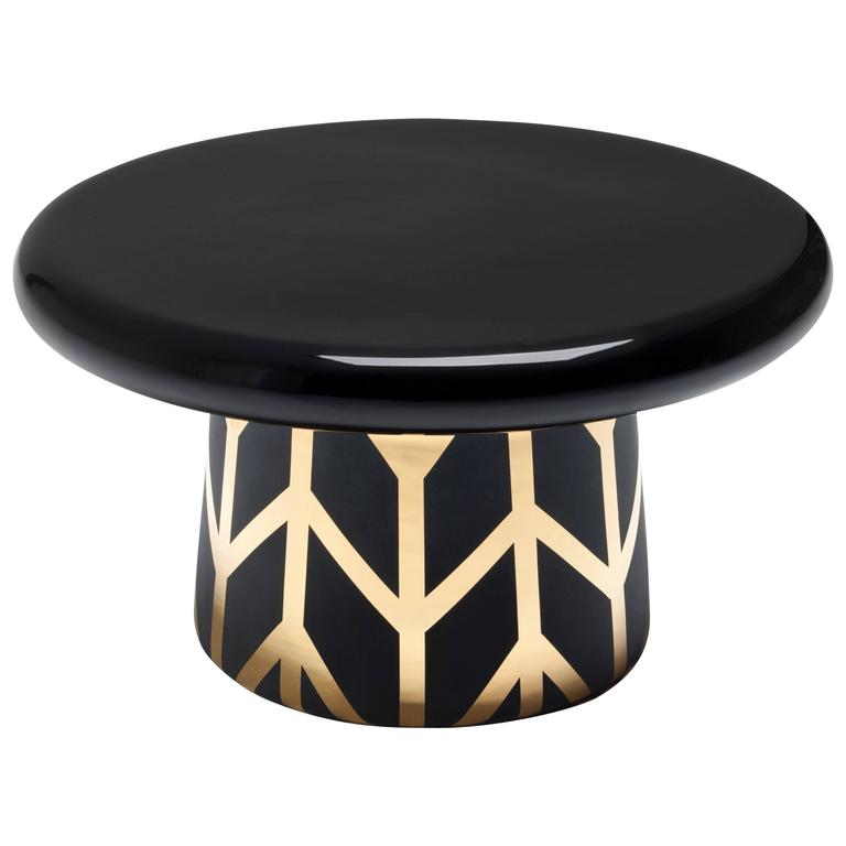 T-Table Maxi Special Edition Black Gold Designed by Jaime Hayon For Sale
