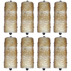 Set of Eight Mazzega Sconces 8