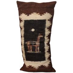 Fantastic Peruvian Indian Lama Lambs Wool Bolster Pillow 11