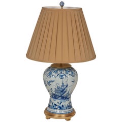 19th Century Delft Vase now a Lamp