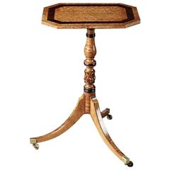 Very High Quality English Sheraton Period Carved Maple Stand, circa 1790-1800