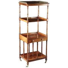 English Regency Period Rosewood Etagere of Great Form and Quality, circa 1800