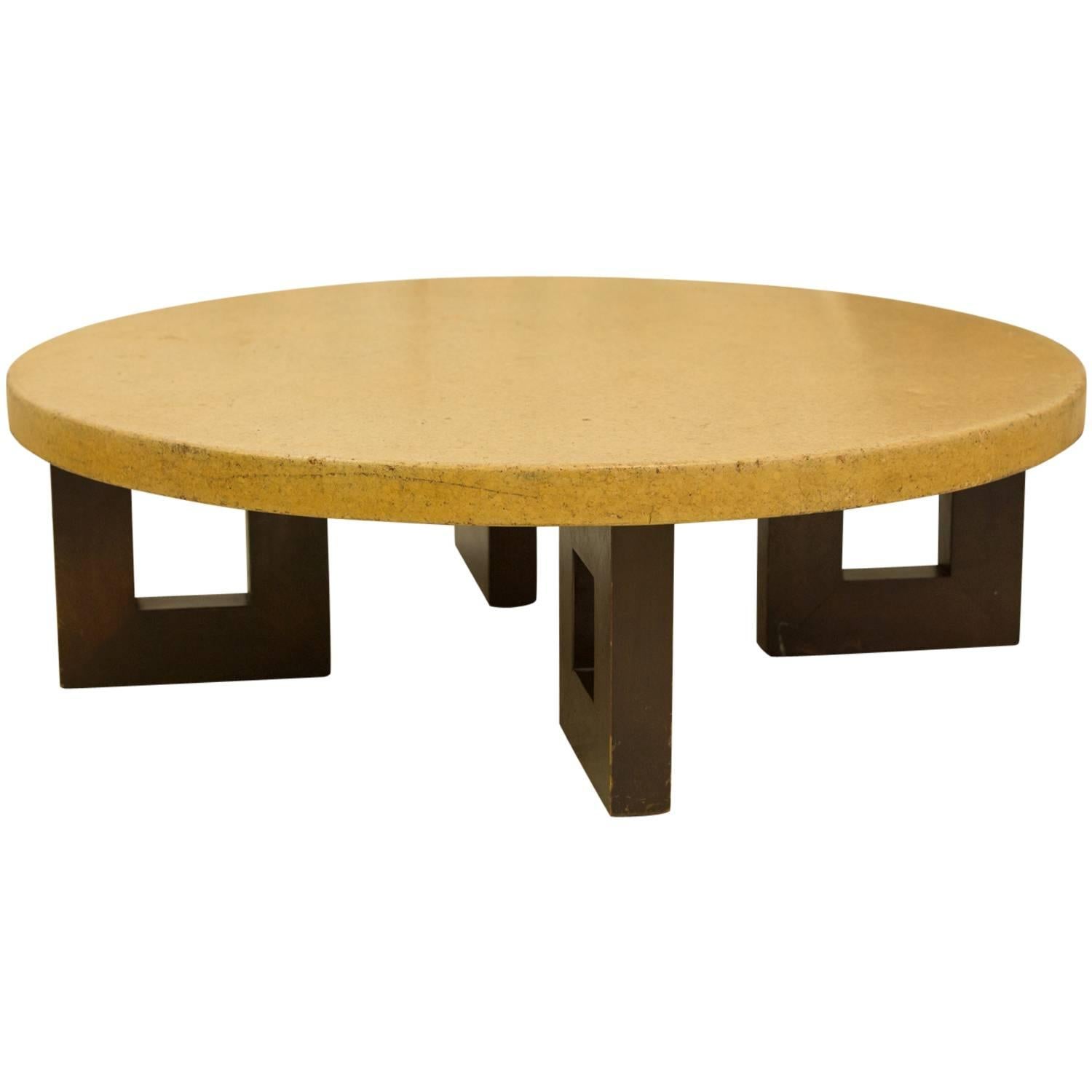 Paul Frankl Cork Coffee Table For Sale