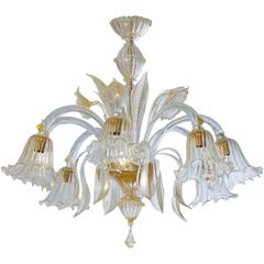 Gold Italian chandelier, circa from 1990's