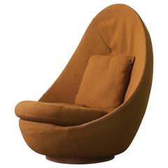 Rare Large-Scale Milo Baughman Swivel Chair 5