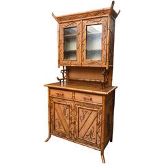 Antique Rare 19th Century English Bamboo Cupboard