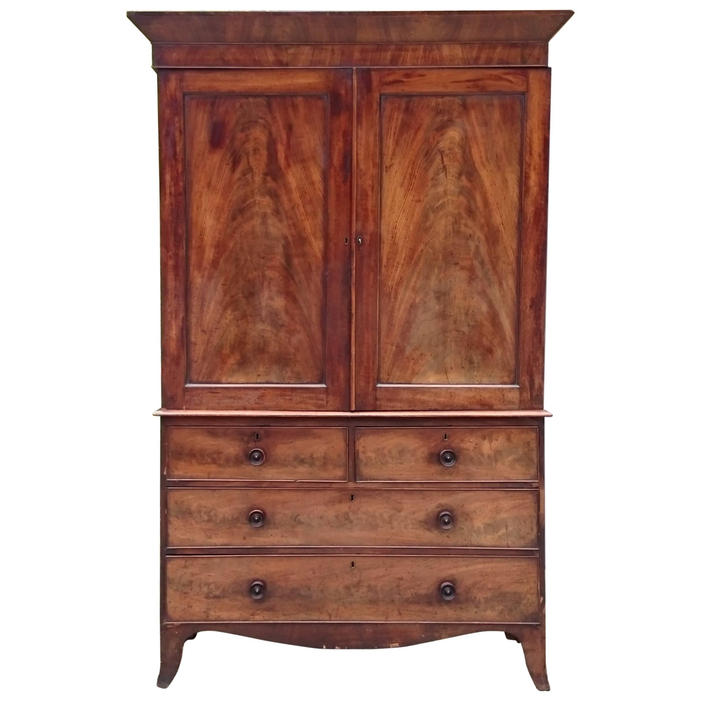 Regency Flame Mahogany Antique LInen Press