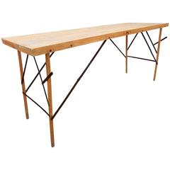 1930s Industrial Wallpaper Hangers Folding Table or Desk 1