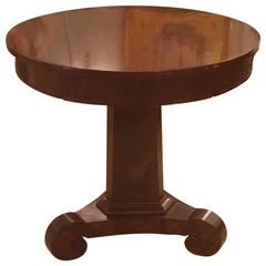 Antique Gorgeous Regency Style Flame Mahogany Center Hall or Side Table