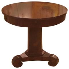Gorgeous Regency Style Flame Mahogany Center Hall or Side Table