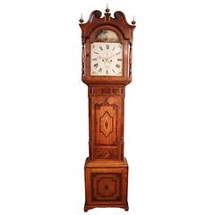 Antique Mid-19th Century Longcase Clock with Eight-Day Movement