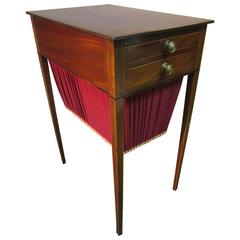 Antique Good 19th Century Mahogany Work Table