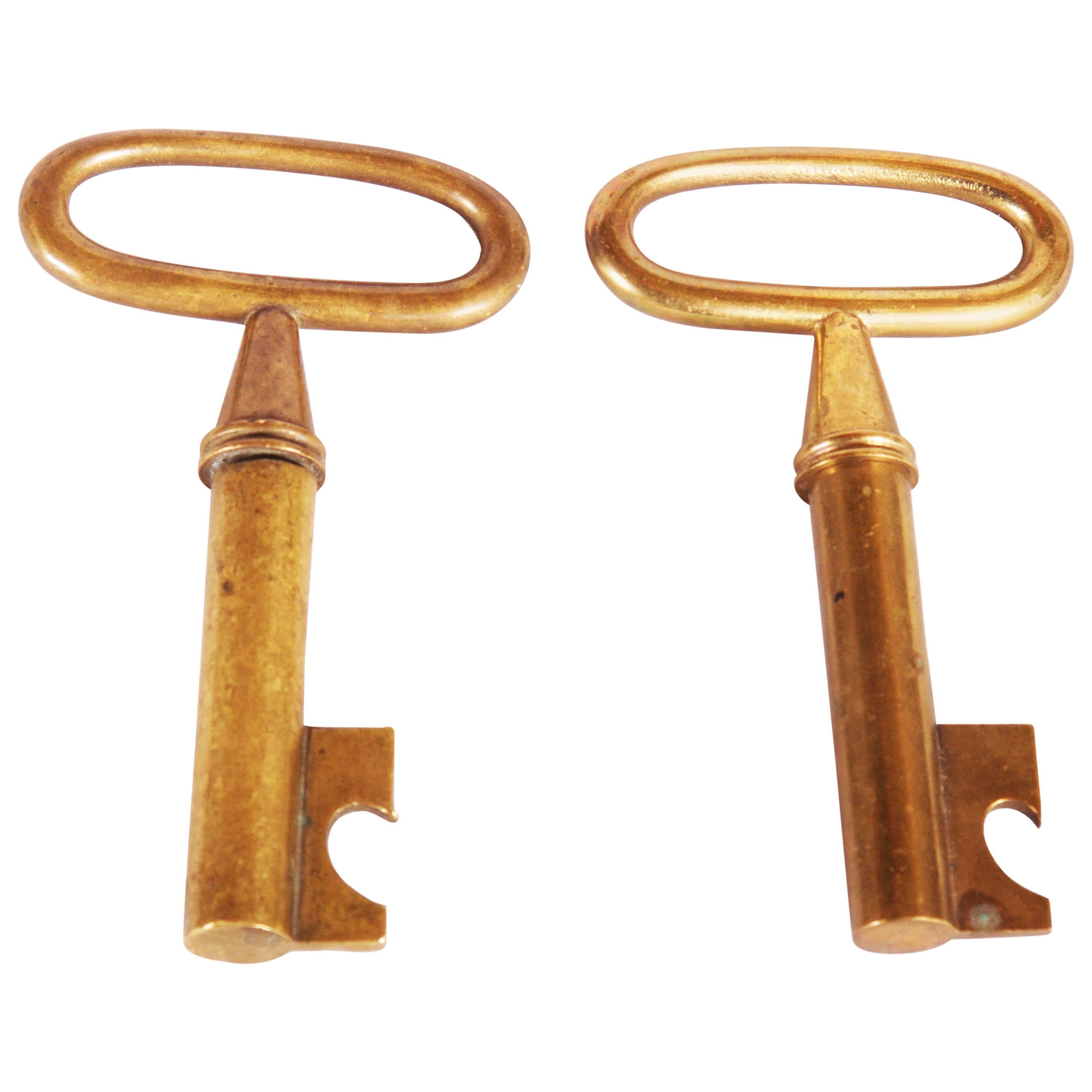 Key and Cork Screw by Carl Aubock For Sale